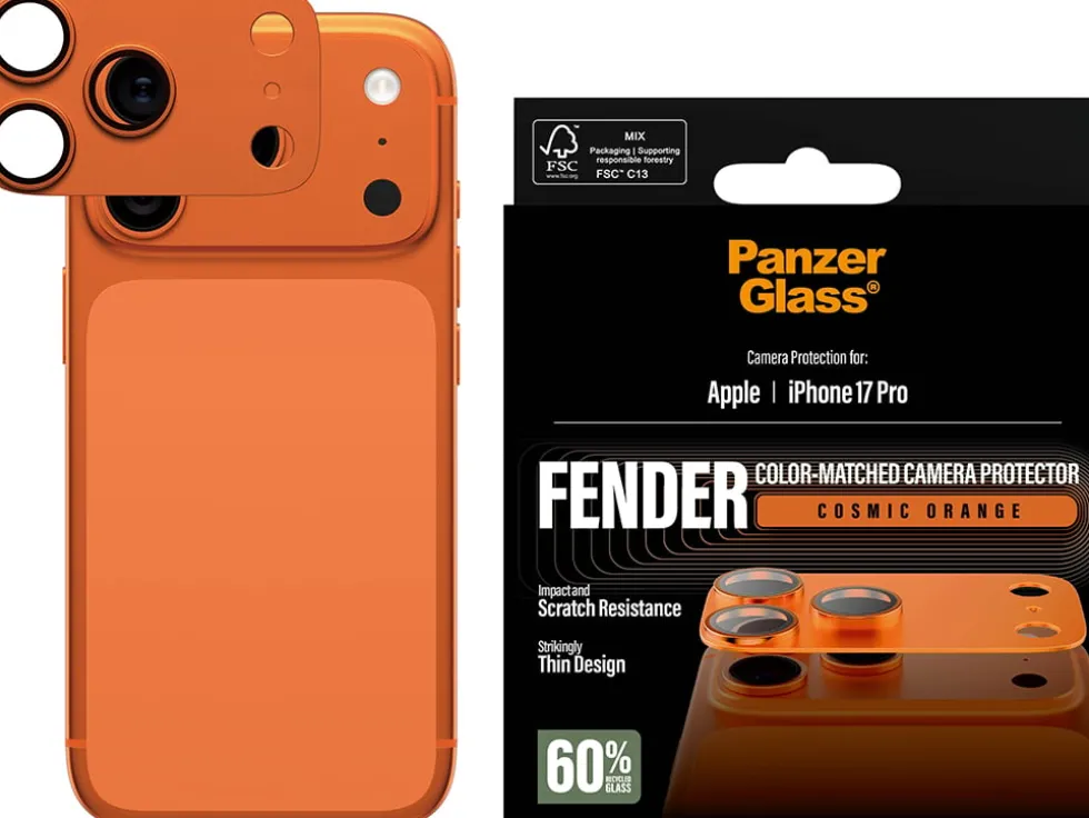 FENDER Camera Protector Cosmic Orange iPhone 17 Pro
