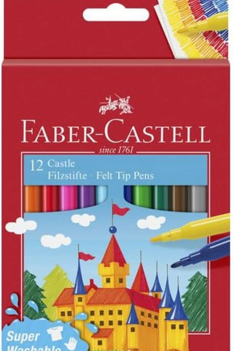 Fiberpenna Barn sorterade färger 12/fp