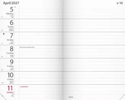Fickagenda 2027 röd