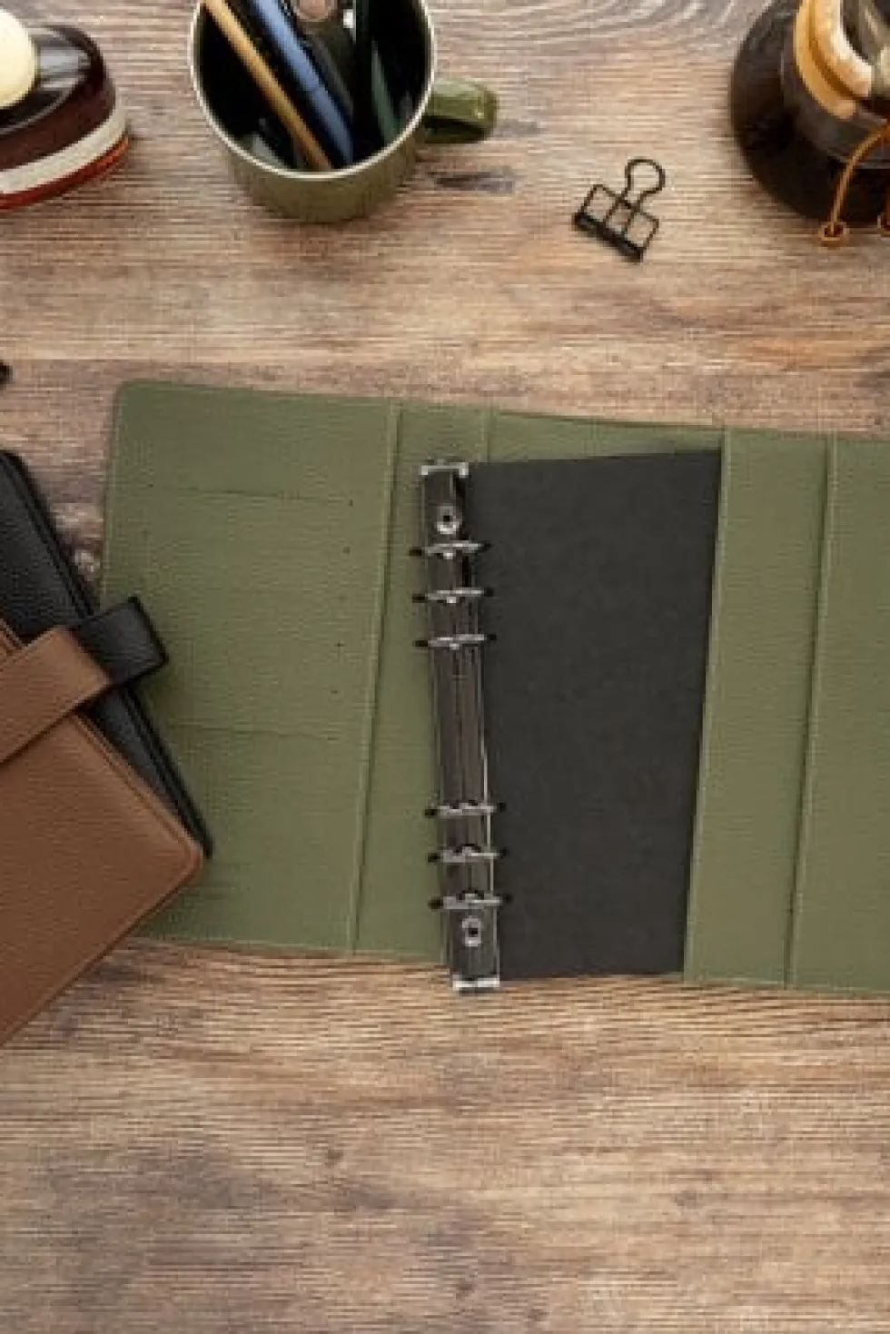 Filofax Systemkalender Camden Personal Olive