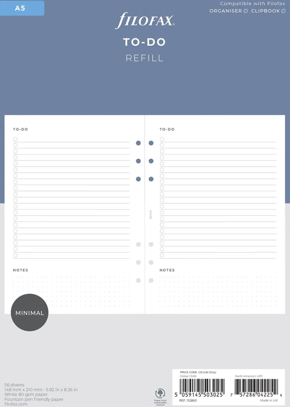 Filofax To-Do Refill A5