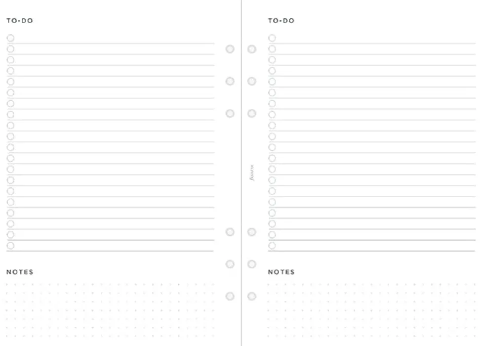 Filofax To-Do Refill A5
