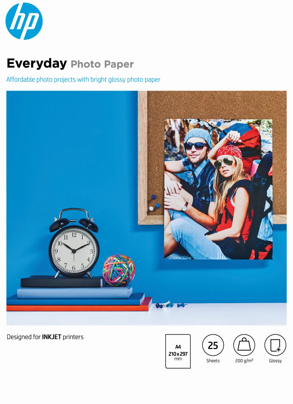 Fotopapper HP Q5451A A4 glossy 200g 25/FP