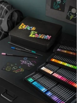 Färgpenna Black Edition tunn 100/fp