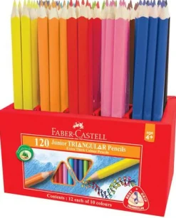 Färgp. FABER Triangular 12 x 10 färger