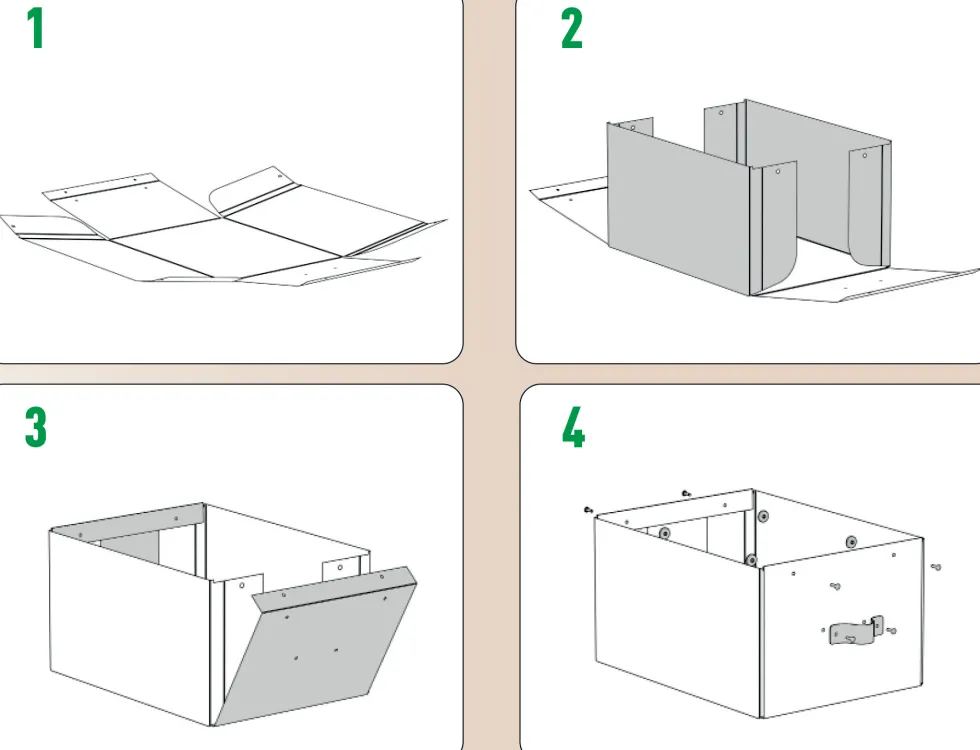 Förvaringslåda Leitz Puro 7L beige 2/fp