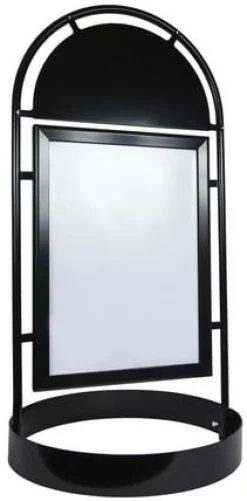 Gatuställ Gotic 50x70cm rundfot svart