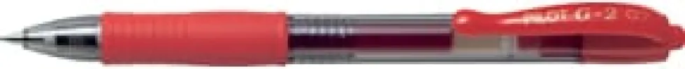 Gelkulpenna PILOT G-2 Medium Röd, 0.7mm, 12st