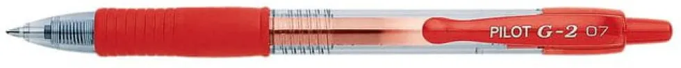 Gelkulpenna PILOT G-2 Medium Röd, 0.7mm, 12st