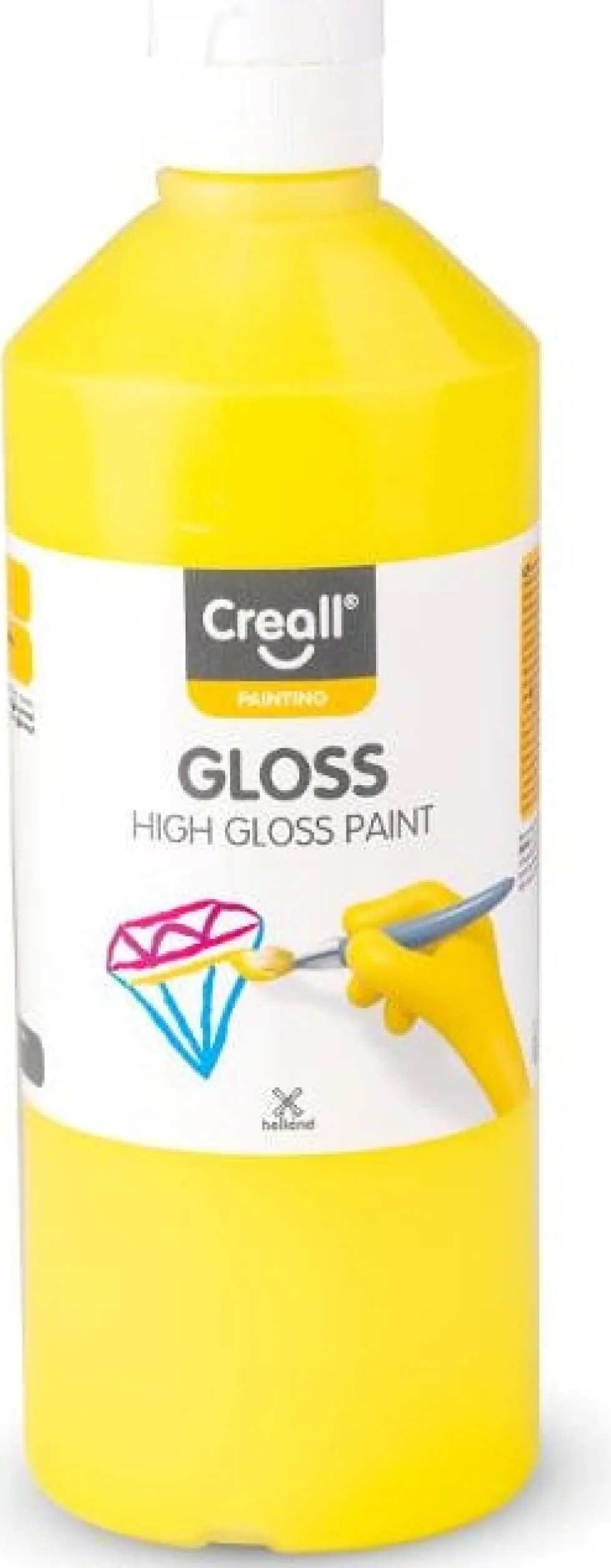 Glansfärg CREALL Gloss 500ml gul