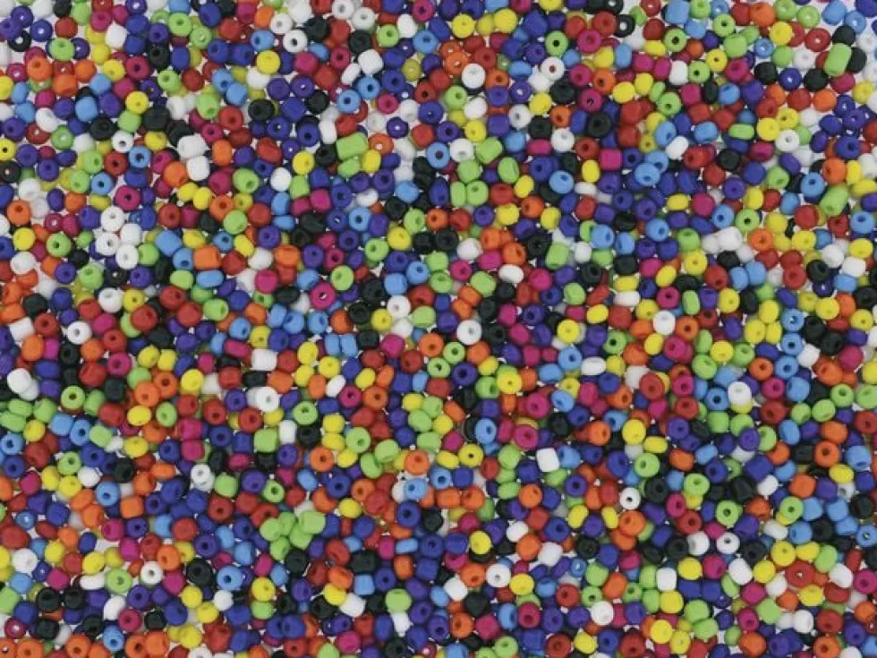 Glaspärlor rocailles 500g