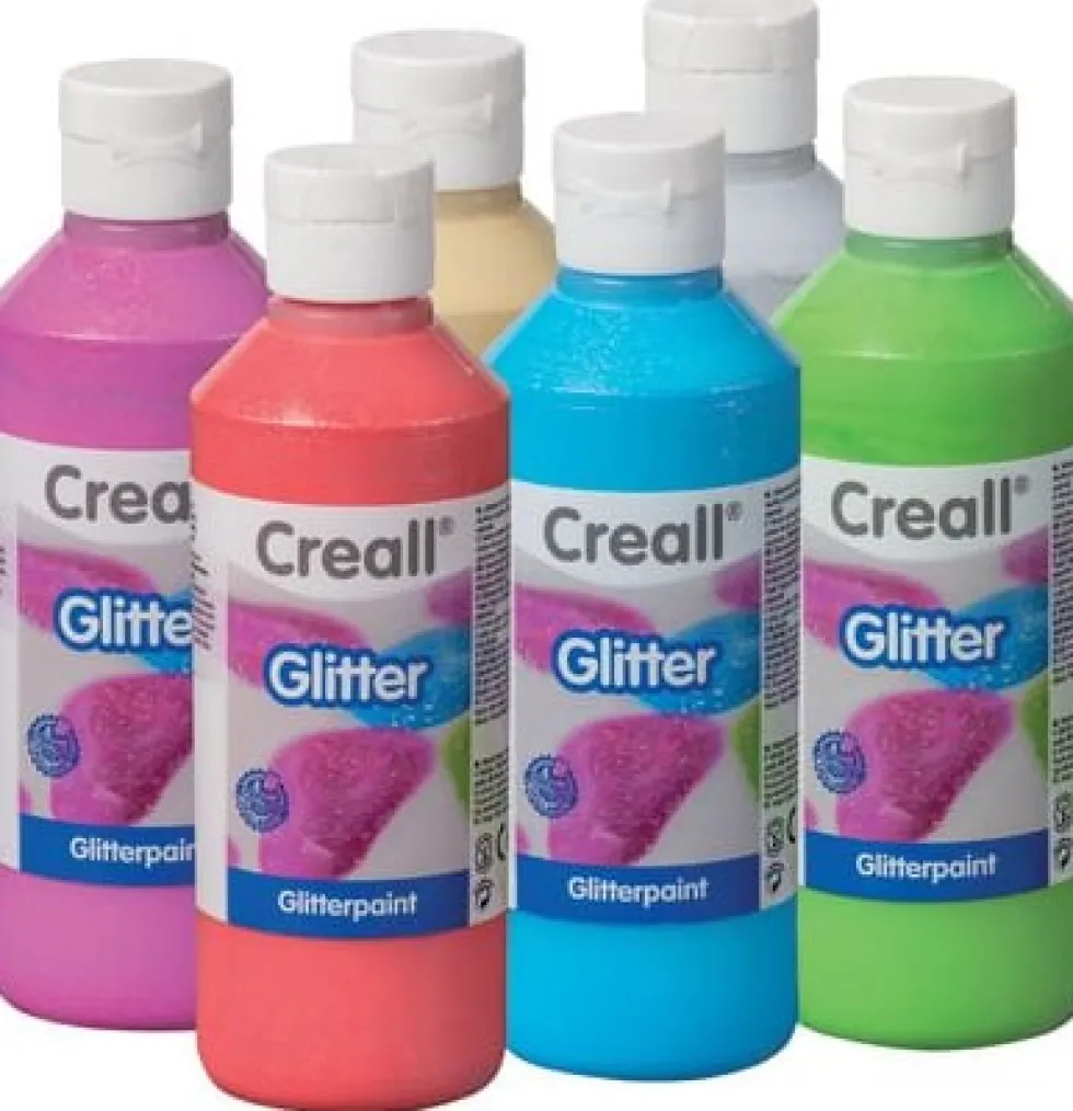 Glitterfärg Creall 6x250ml