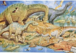 Golvpussel Dinosaurier, 60x40cm