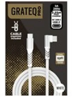 GRATEQ PRO USB-C - USB-C 240W CABLE 2.25 WHITE
