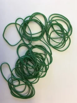 Gummiband Grön nr 10 30x1,5mm (500g)