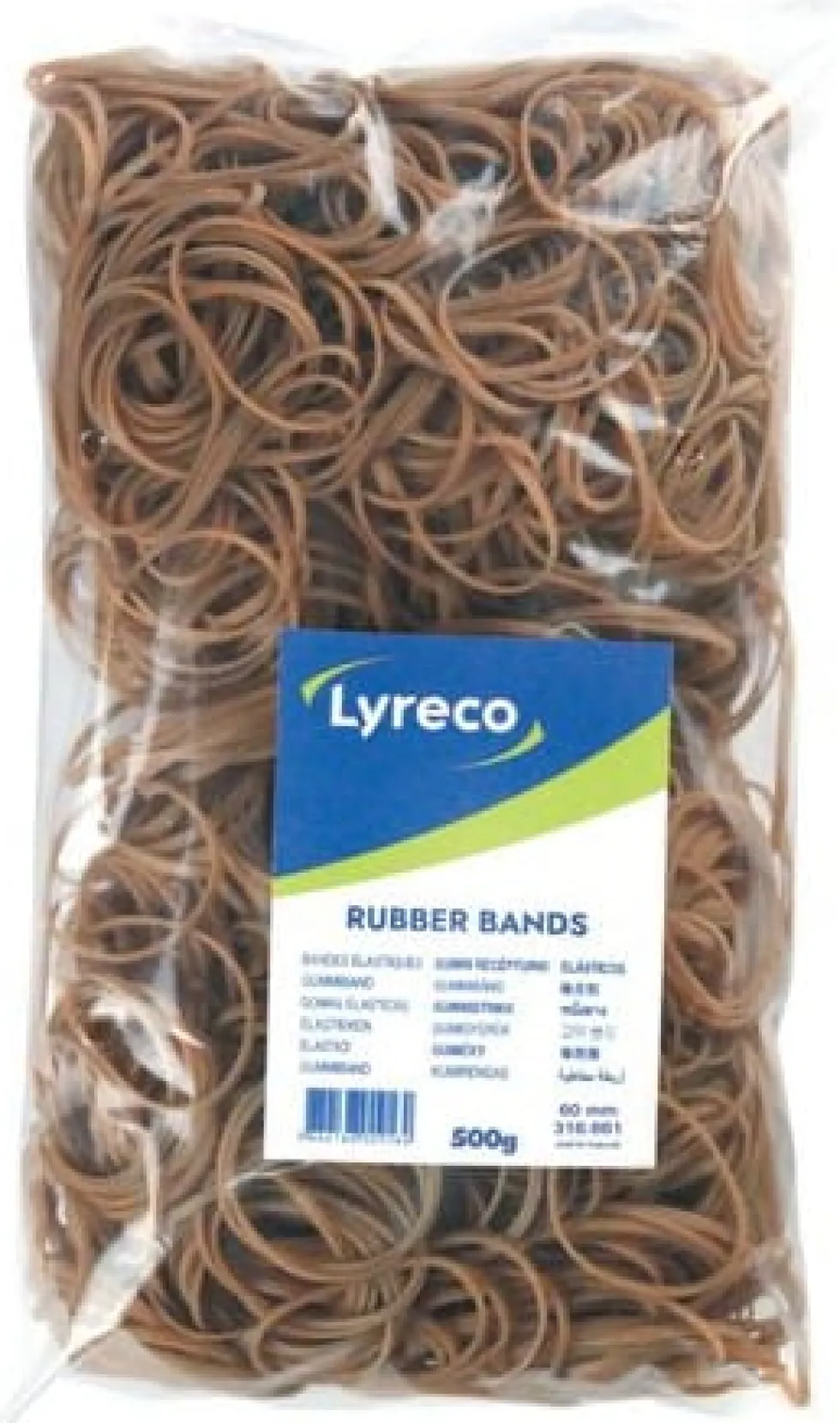 Gummiband LYRECO 60x2mm 500g 1740/fp