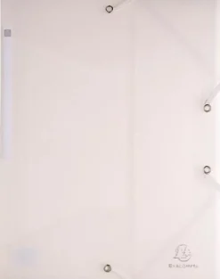 Gummibandsmapp EXACOMPTA A4 PP 3-kl tra