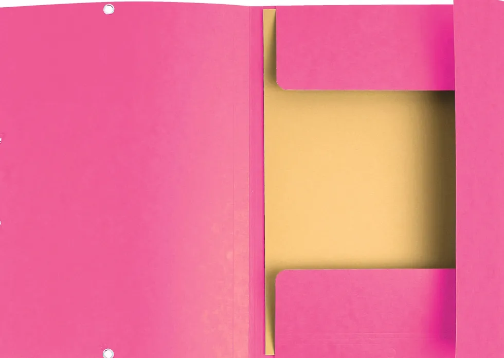 Gummibandsmapp EXACOMPTA 3-klaff A4 rosa