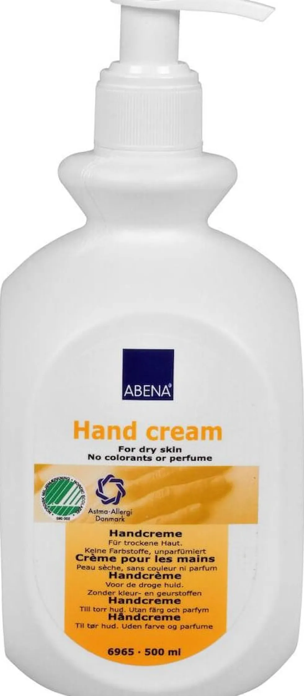 Handcreme ABENA utan färg & parfym 500ml