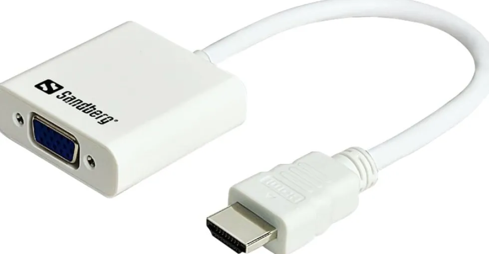 HDMI to VGA Converter, White