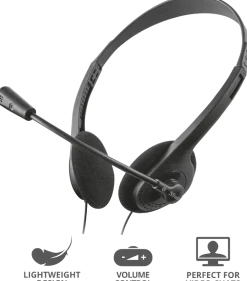 Headset TRUST HS-2100 On-Ear 3,5mm
