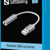Headset USB converter, Silver/White