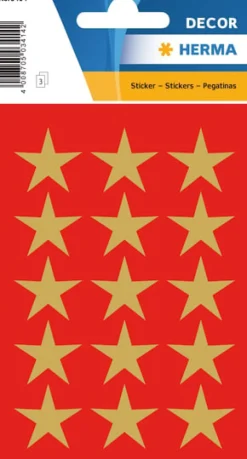 Herma stickers Decor stjärna guld (3)
