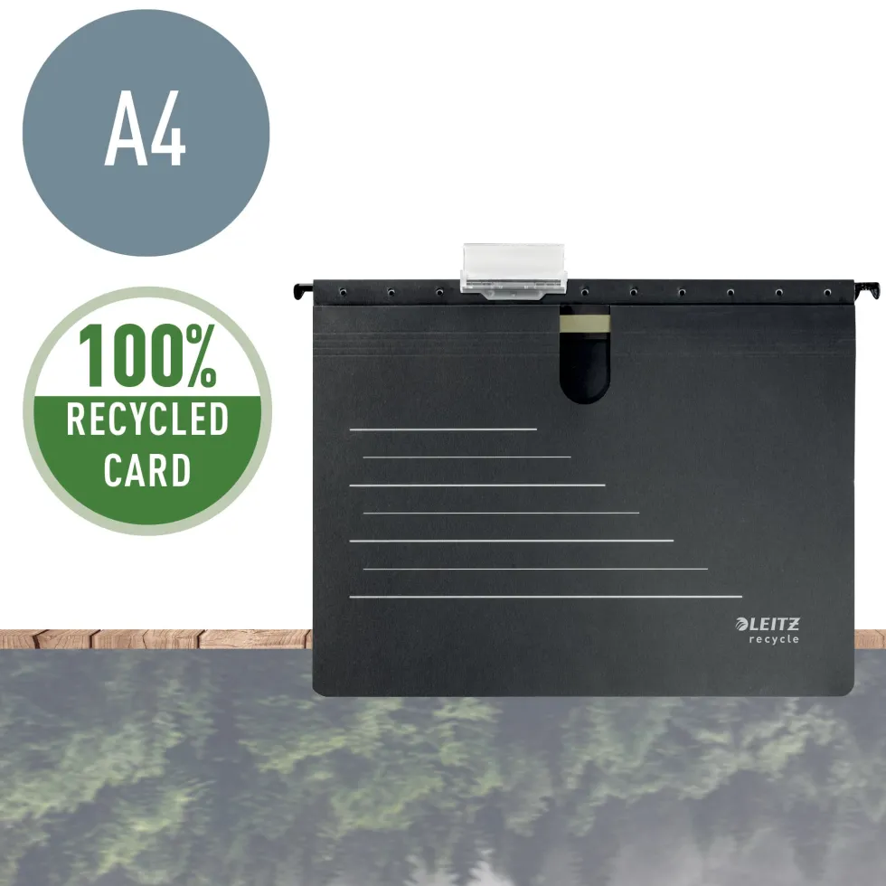 Hängmapp m mek. Leitz Recycle A4