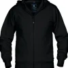 Hoodie zip TEXSTAR HC03 svart M