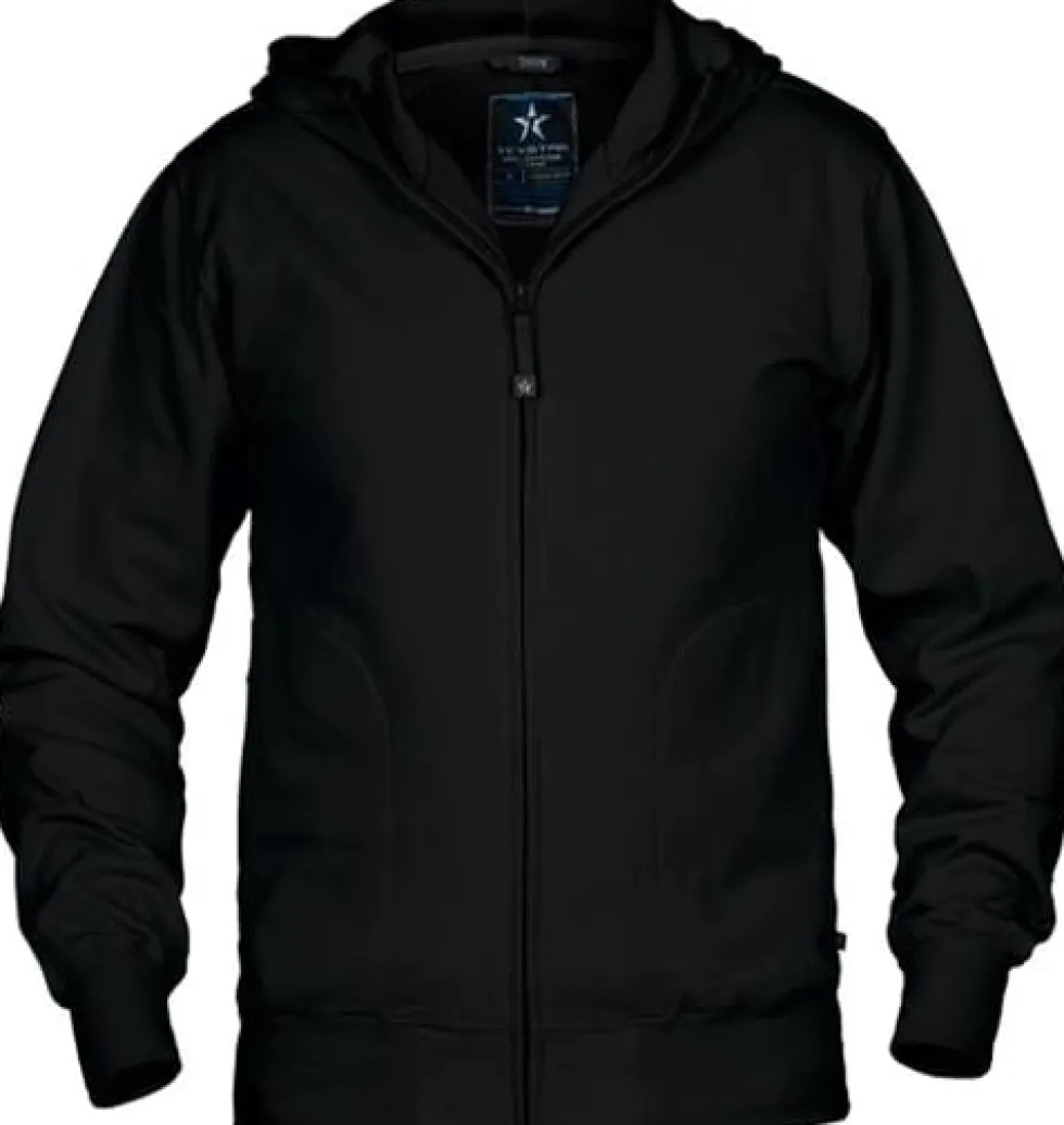 Hoodie zip TEXSTAR HC03 svart M