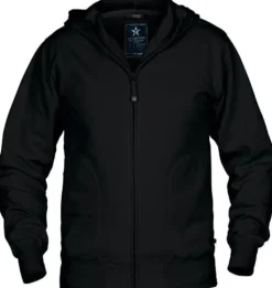 Hoodie zip TEXSTAR HC03 svart S