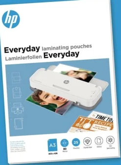HP Laminat lågvärme A3, 80 mic. (25)