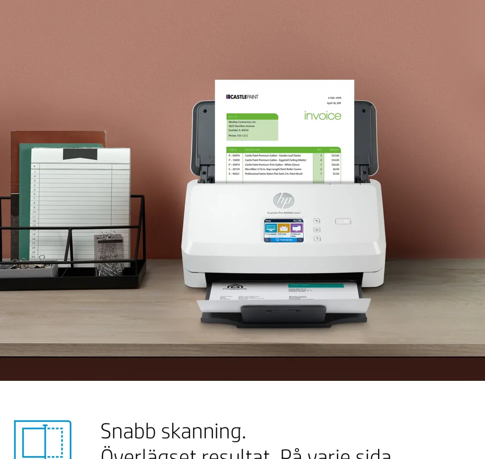 HP ScanJet Pro N4000 snw1 sheet-feed scanner