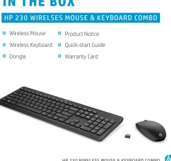 HP 230 Wireless Desktop set, Black - Nordic (Consumer)