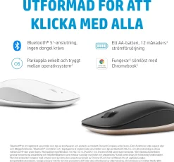 HP 410 Wireless Slim Mouse, Ash Silver (Consumer)