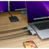 HyperDrive DUO Pro - Dockningsstation - USB-C x 2 - HDMI, USB4