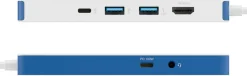 HyperDrive Flex 8 Port USB-C Hub Blue