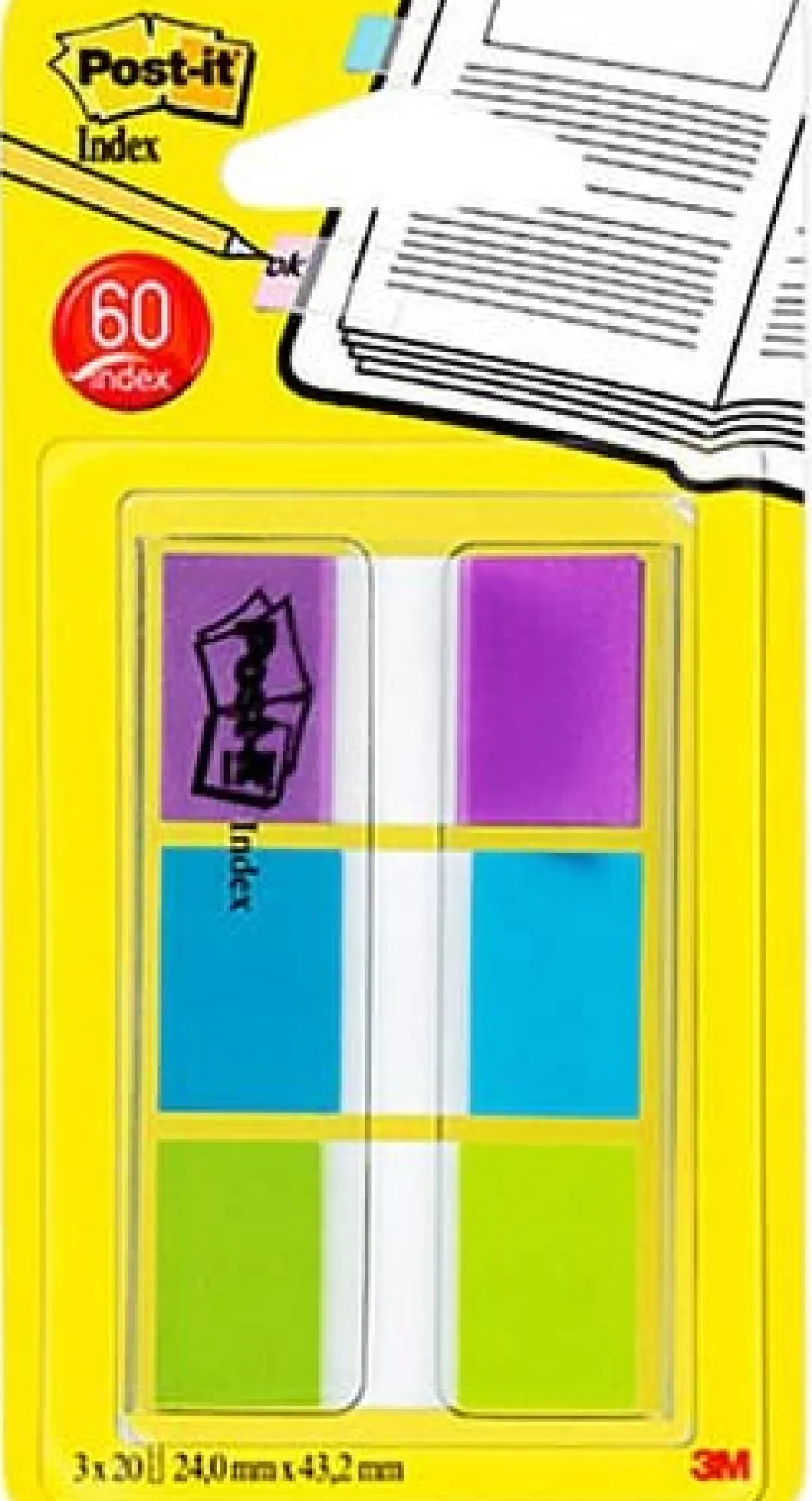 Index POST-IT 25x43mm
