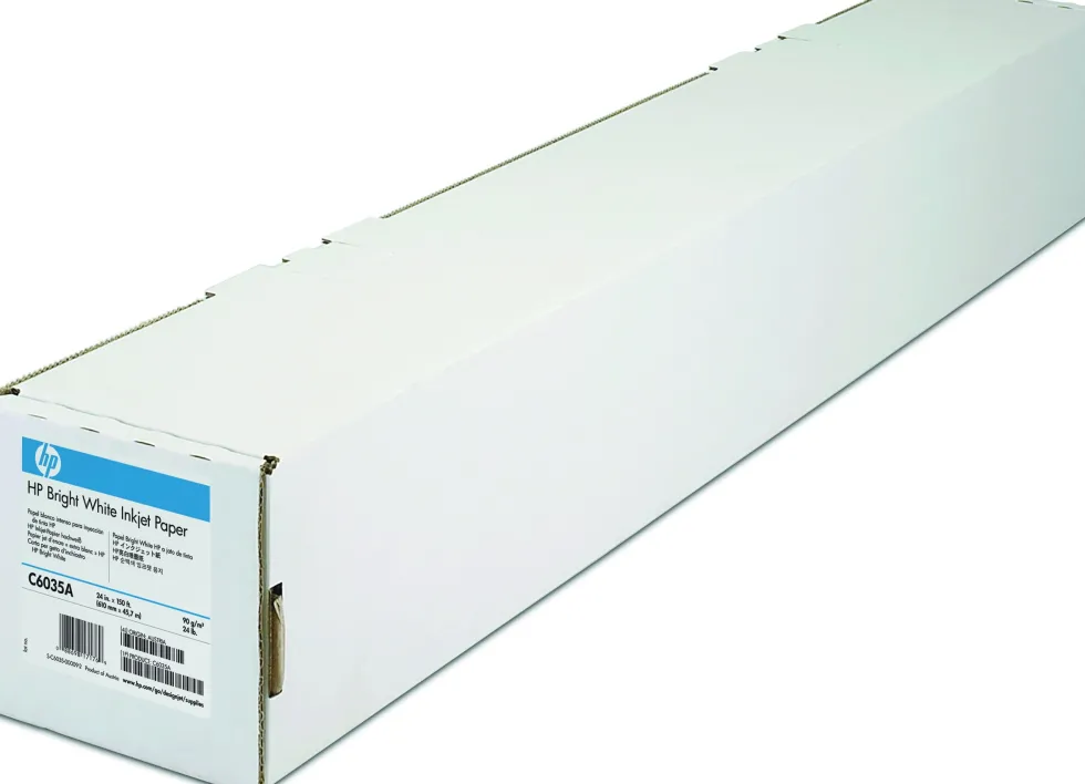 Inkjetpapper HP C6035A 610mmx45,7m 90g