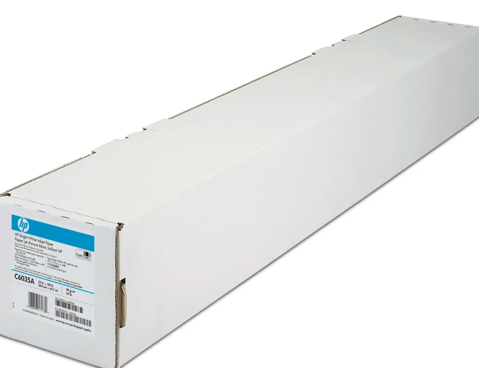 Inkjetpapper HP C6035A 610mmx45,7m 90g
