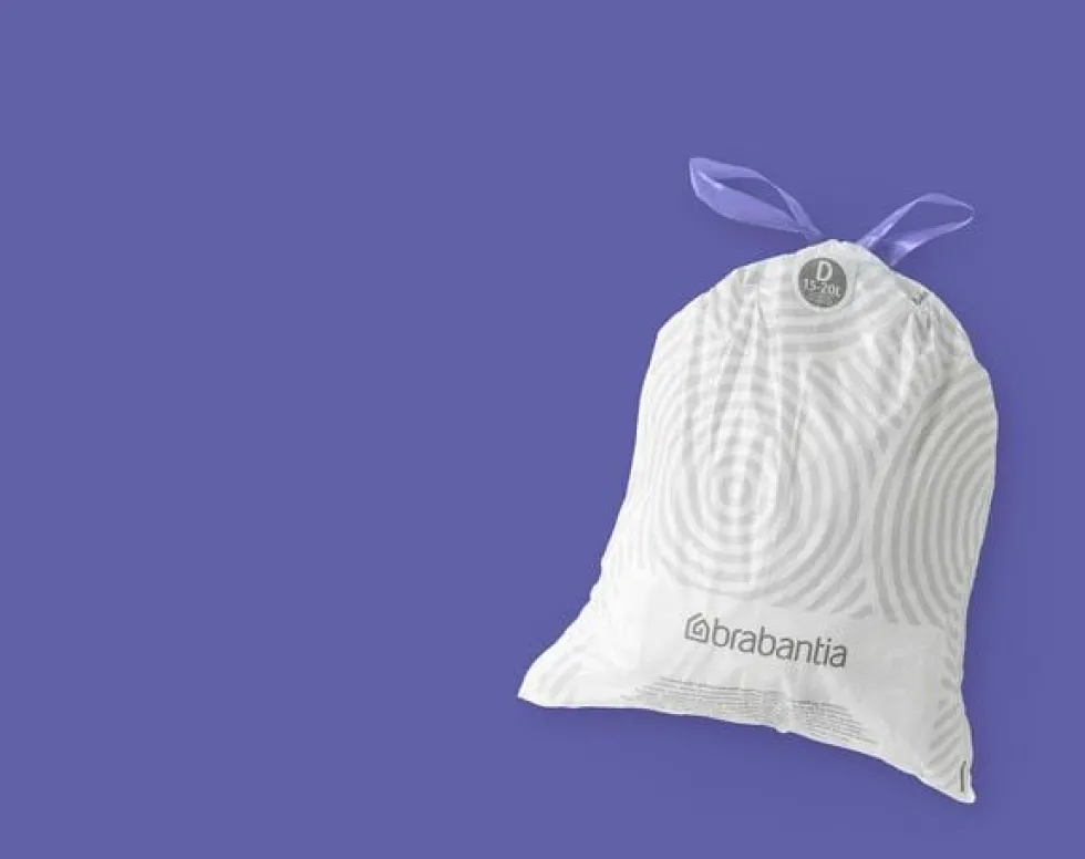 Insatspåse D BRABANTIA 15-20L vit 40/fp