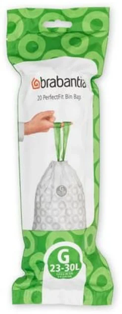 Insatspåse G BRABANTIA 23-30L vit 20/rl