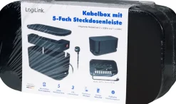 Kabelgömma med grenuttag svart