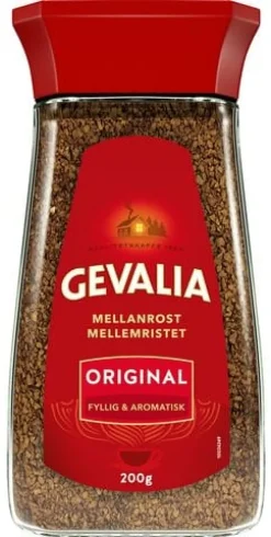 Kaffe GEVALIA snabbkaffe burk 200g