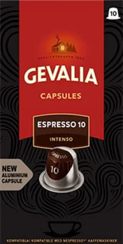 Kaffekapslar GEVALIA ESP INTENSO 10/fp