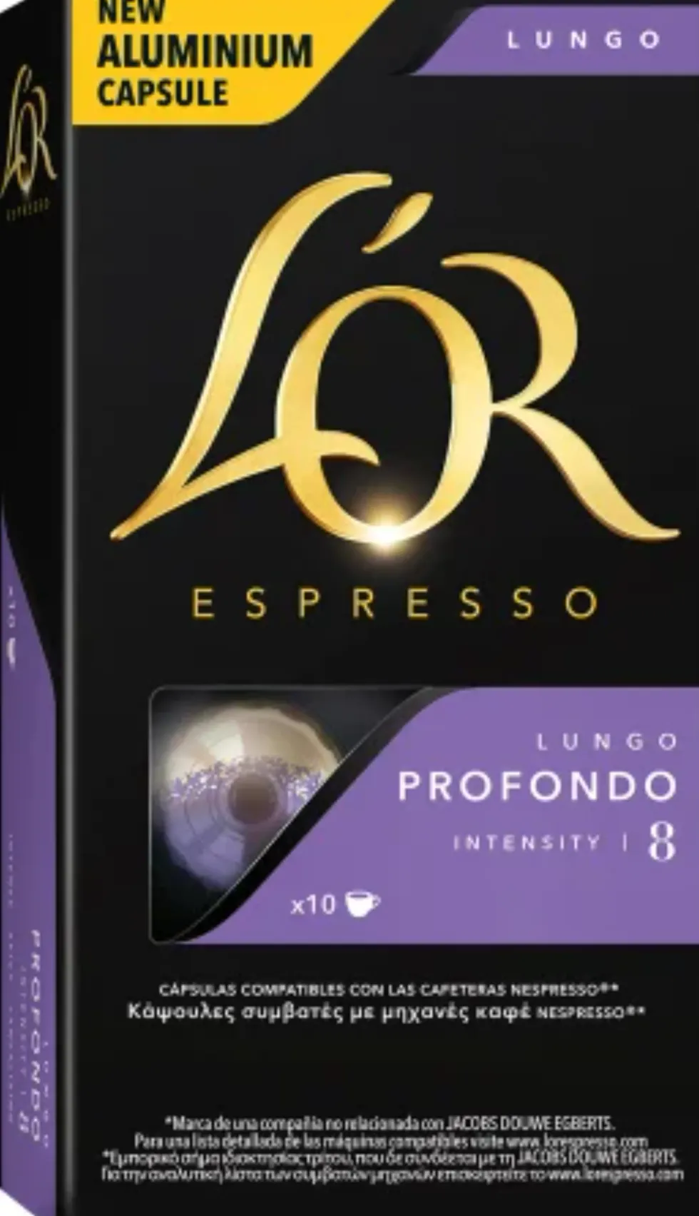Kaffekapslar LOR LUNGO 8 PROFONDO 10/fp
