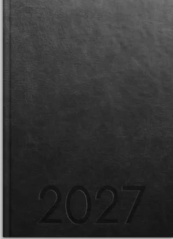 Kalender Weekly A5 2027 konstl inb svart
