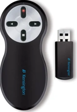 Kensington Wireless Presenter w/Red Laser, Black