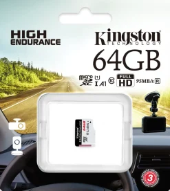 Kingston High Endurance - Flash-minneskort - 64 GB - A1 / UHS-I