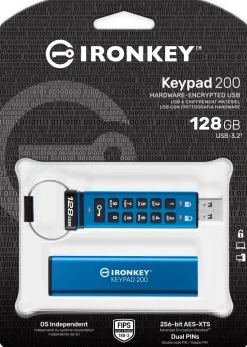 Kingston IronKey Keypad 200 - USB flash-enhet - krypterat - FIPS